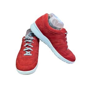 Mephisto‎ Runoff Red Nubuck Leather Air-Jet Walking Sneakers Mens 9 US 6.5 UK